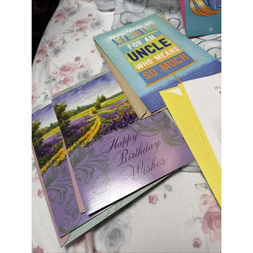 Birthday Cards, Lot Of 12 With Envelopes‎